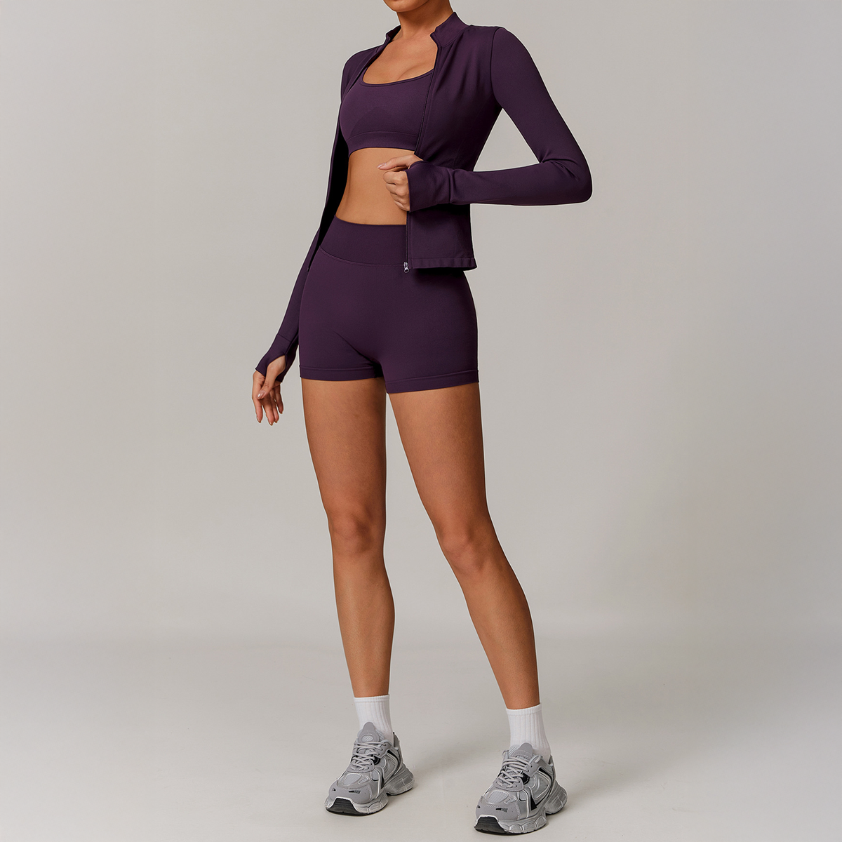 Core Layer Biker Short Set