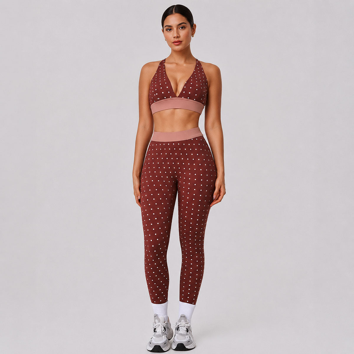 Conjunto Luna NÜMA, detalle del top con espalda cruzada